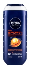 Nivea Hombre Sport Fresh 24H Gel de Ducha Revitalizante 3en1 Rostro, Cuerpo y Cabello 250 ml