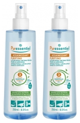 Puressentiel Purifying Antibacterial Lotion Spray Hands & Surfaces with 3 Essential Oils 2 x 250ml