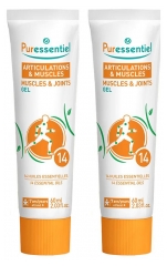Puressentiel Gelenk & Muskel Beruhigender Balsam mit 14 &Auml;therischen &Ouml;len Set mit 2 x 60 ml