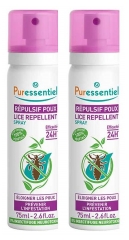 Puressentiel Spray Repelente Piojos Lote de 2 x 75 ml
