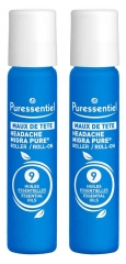 Puressentiel Migra Rodillo Puro Para el Dolor de Cabeza Lote de 2 x 10 ml