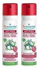 Puressentiel Anti-Stich-Spray Absto&szlig;end + Beruhigend 7Std. Befallszonen Set mit 2 x 75 ml