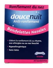 Douce Nuit proti smrčanju 20 nosnih trakov