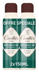 Cavaill&egrave;s Homme Deodorantti Raikkaus 48H Pakkaus 2 x 150 ml