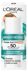 Fluid Colorat Anti-UV Niacinamidă Anti-Pete SPF50+ Bright Reveal de la L'Or&eacute;al Paris, 50 ml