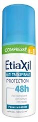 Etiaxil Antitranspirantti 48H suoja Herkk&auml; iho Kompressoitu Aerosoli 100 ml