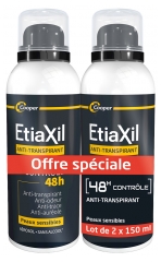 Etiaxil Anti-Transpirant Deodorant Kontrol 48H Aerosol Pakke med 2 x 150 ml