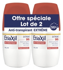 Etiaxil Anti-Transpirantas Itin stiprus 96H Rutulinis dezodorantas 2 x 50 ml pakuotė