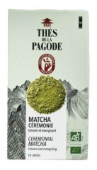 Th&eacute;s de la Pagode Matcha C&eacute;r&eacute;monie Bio 10 Sticks