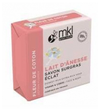 MKL Green Nature Flor de Algod&oacute;n Leche de Burra Jab&oacute;n Supergraso Resplandor 100 g