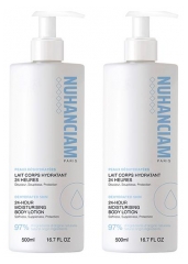 Nuhanciam 24-Hour Moisturizing Body Lotion Dehydrated Skin 2 x 500 ml