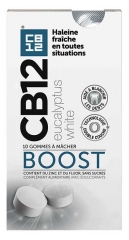 CB12 Boost Valkoinen Eukalyptus 10 purukumia