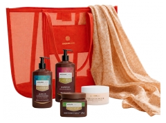 Arganicare Aceite de Coco Bolsa de Playa Summer Glow Cabello Apagado Muy Seco o Rizado