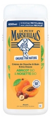 Le Petit Marseillais Extra Mild Aprikos & Ekologisk Hasseln&ouml;t Dusch &amp; Badkr&auml;m 650 ml