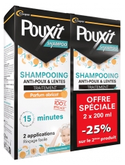 Pouxit Shampoing Anti-Poux &amp; Lentes Lot de 2 x 200 ml Offre Sp&eacute;ciale