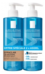 La Roche-Posay Effaclar Gel Moussant Purifiant Lot de 2 x 400 ml