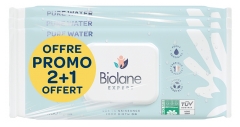 Biolane Expert Lingettes Pure Water 3 x 60 salvetu komplekts