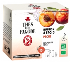 Th&eacute;s de la Pagode Peach Organic Herbal Tea 6 Sachets
