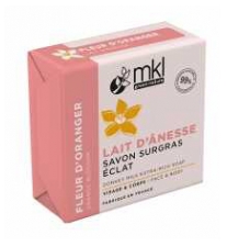 MKL Green Nature Fleur d'Oranger Lait d'&Acirc;nesse Savon Surgras &Eacute;clat 100 g