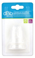 dBb Remond 2 T&eacute;terelles en Silicone pour Sucette D&eacute;couverte