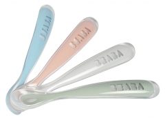 B&eacute;aba 4 1st Meal Silicone Spoons 4 Months and +