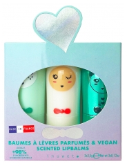 Inuwet Trio Seashell B&aacute;lsamos Labiales Perfumados 3 x 3,5 g
