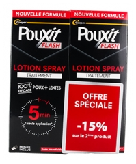 Pouxit Flash Anti-L&auml;use und Nissen Spray 2 x 150 ml Pack Sonderangebot