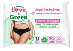 Love & Green Toallitas &Igrave;ntimas 20 Toallitas