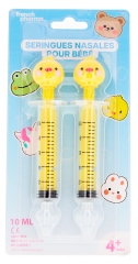 French Pharma Seringi Nazale pentru Bebeluși 4 Luni+ Model Puișori 2 x 10 ml