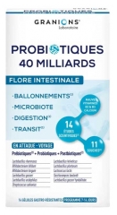 Granions Probiotiques 40 Milliards Flore Intestinale 40 G&eacute;lules