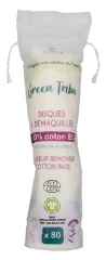 Green Tribu 80 py&ouml;re&auml;&auml; luomumeikinpoistolappua