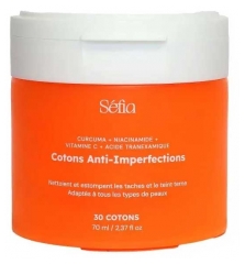 S&eacute;fia Cotons Curcuma Anti-Imperfections 30 Cotons