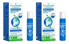 Puressentiel Maux de T&ecirc;te Roller Migra Pure aux 9 Huiles Essentielles Lot de 2 x 5 ml