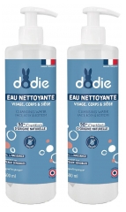 Dodie Eau Nettoyante 3en1 Lot de 2 x 500 ml