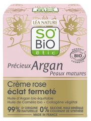 L&eacute;a Nature SO BIO &eacute;tic Pr&eacute;cieux Argan Creme Rosa Brilho Firmeza Bio 50 ml