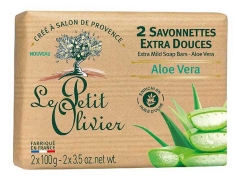 Le Petit Olivier Sabonetes Extra Suaves Aloe Vera 2 x 100 g