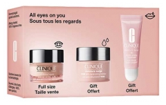 Clinique All About Eyes Trattamento Occhi Anti-Borse Anti-Occhiaie 15 ml + Routine Sotto Tutti gli Sguardi in Omaggio