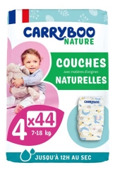 Carryboo Nature Patterned Natural Diapers 44 Diapers Size 4 (7-18 kg)