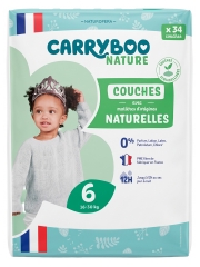 Carryboo Natur Naturwindeln 34 Windeln Gr&ouml;&szlig;e 6 (16-30 kg)