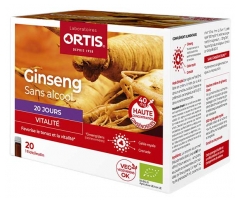 Ortis Organic Ginseng Vitality 20 Phials