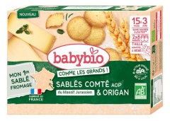 Babybio Sabl&eacute;s Comt&eacute; &amp; Origan de 15 Mois &agrave; 3 Ans Bio 16 Sabl&eacute;s