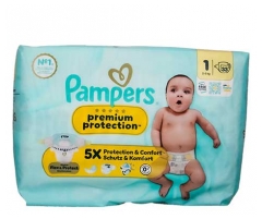 Pampers Premium Protection Size 1 33 Diapers (2-5 kg)