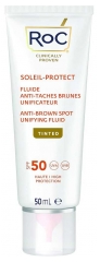RoC Soleil-Protect Tonet Udj&aelig;vnende Fluid Mod M&oslash;rke Pletter SPF50 50 ml
