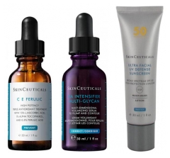 SkinCeuticals prie&scaron;rauk&scaron;linė ir apsaugos nuo saulės rutina