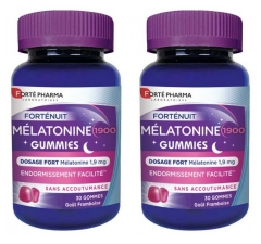 Fort&eacute; Pharma Fort&eacute; Nuit Melatonin 1900 30 Gummies Set mit 2