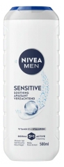 Nivea Men Sensitive Beroligende Showergel 3-i-1 Krop, Ansigt og H&aring;r 500 ml
