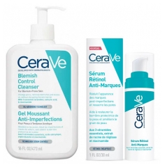 CeraVe Anti-Blemish and Anti-Mark Routine Foaming Gel 236 ml + Retinol Serum 30 ml