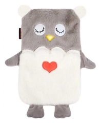Calindoo Bouillotte &agrave; Eau et sa Housse Hibou 1,5 L