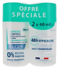 Ducray Roll-On Anti-Perspirant pod Pachy Zestaw 2 x 40 ml