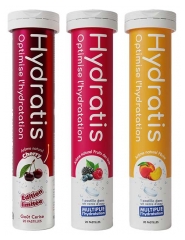Hydratis Solution d'Hydratation Lot de 3 Tubes de 20 Pastilles Effervescentes